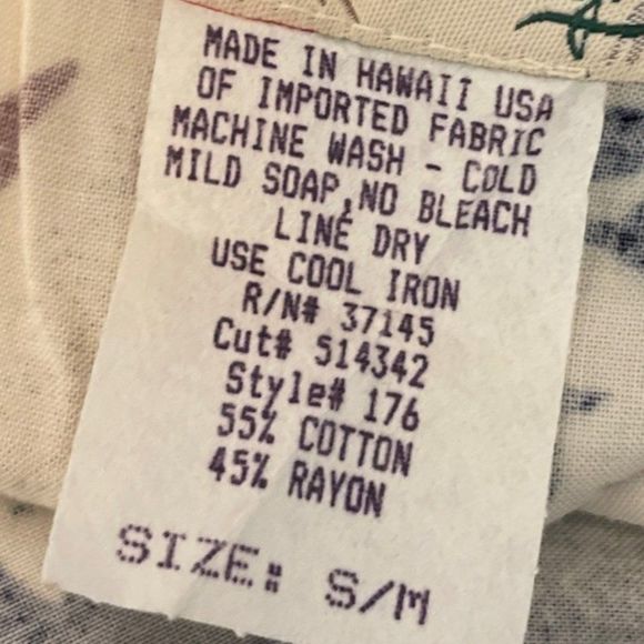 Hilo Hattie's Red White Blue 2pc Rayon Cotton Floral Skirt and Blouse Set - Picture 7 of 8